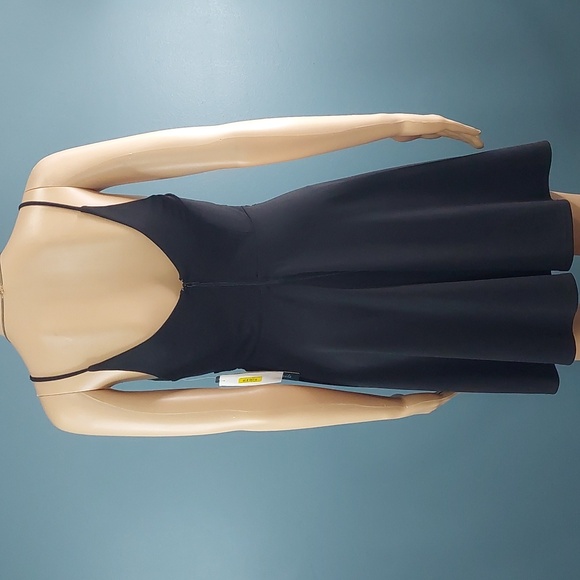 NWT Sequin Hearts Womens Juniors Short Black Formal Dress Lace Cut Out Size 1 - Picture 4 of 10